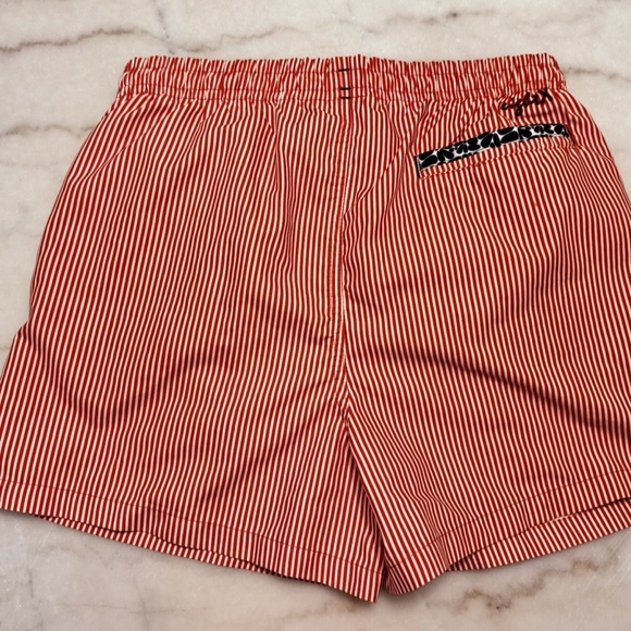 Eight X Lined Shorts, Sz Small; red striped hybrid shorts - Picture 4 of 7